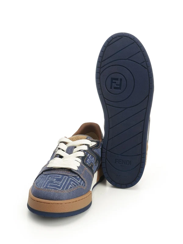 Fendi Blue Low Top Sneakers - Image 5