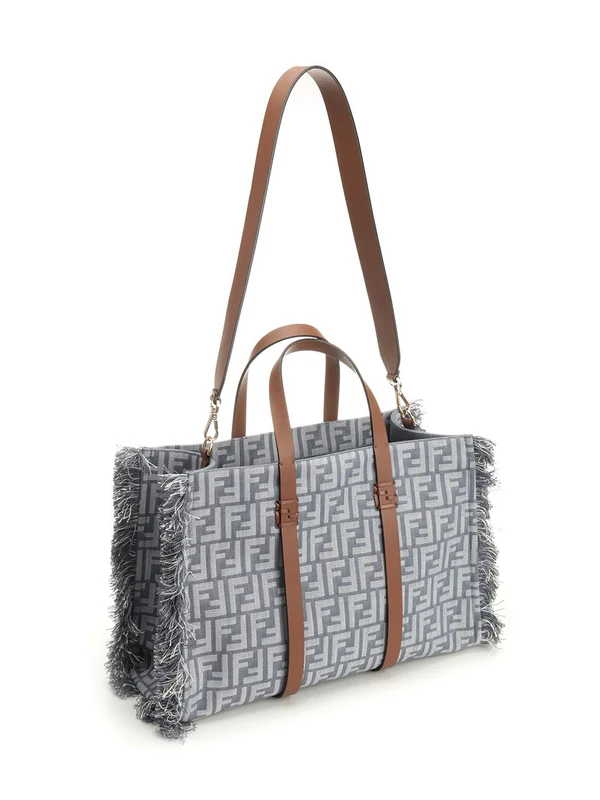 Fendi Summer Ff Blue Tote Bags - Image 2