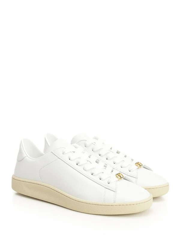 Valentino White Low Top Sneakers - Image 2