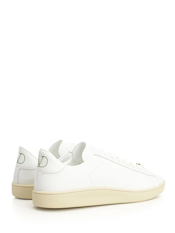 Valentino White Low Top Sneakers - Image 3
