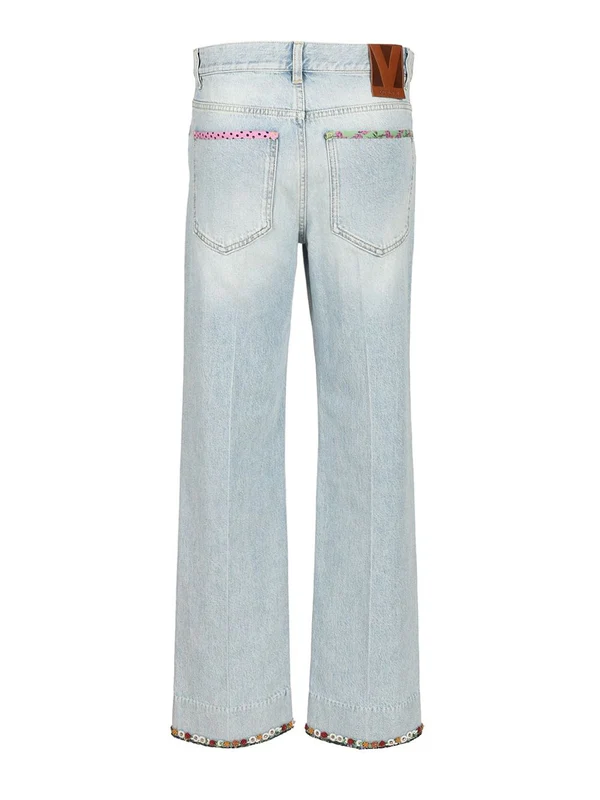 Valentino Blue Denim Pants - Image 2