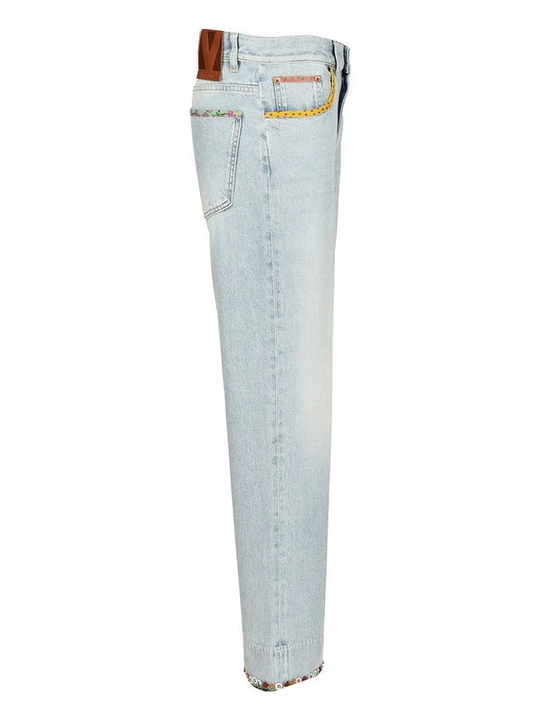 Valentino Blue Denim Pants - Image 3