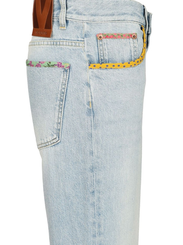 Valentino Blue Denim Pants - Image 4