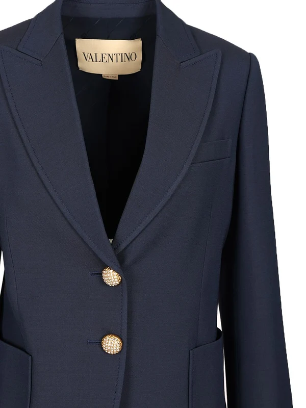 Valentino Blue Tailored Jackets - Image 4