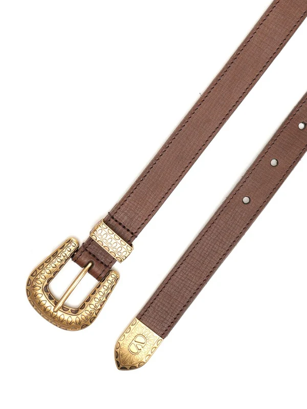 Valentino Brown Leather Belts - Image 2