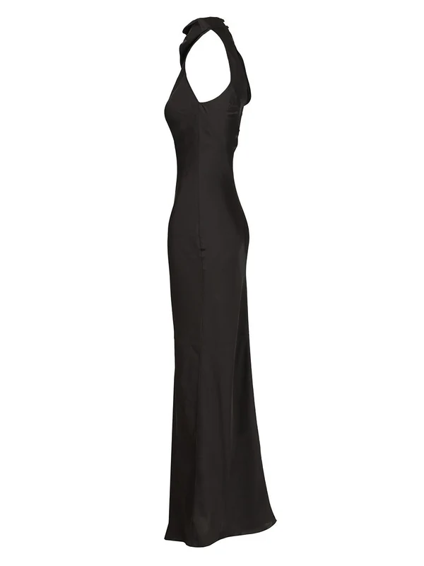 Rotate Black Long Dress - Image 3