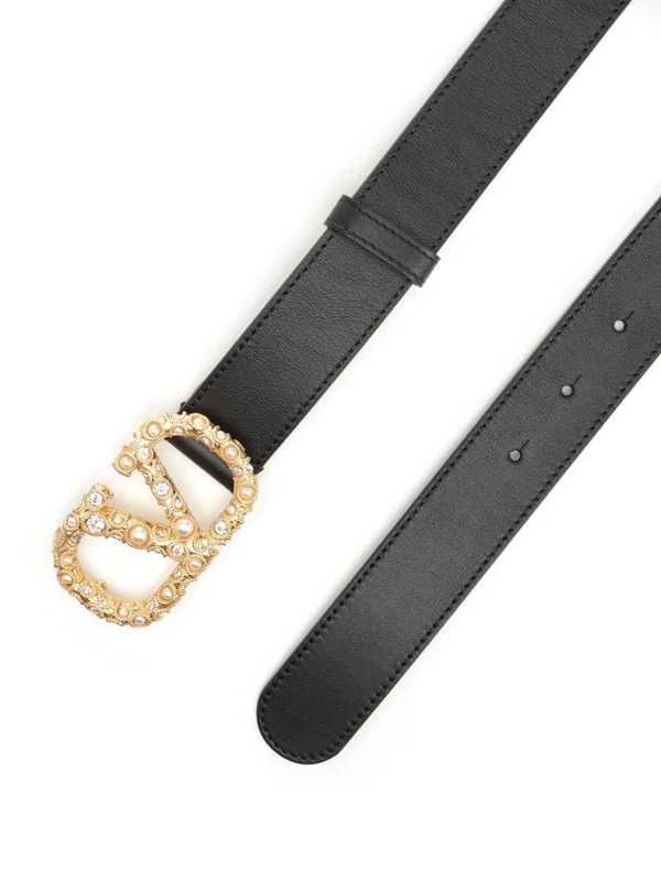 Valentino Black Leather Belts - Image 2
