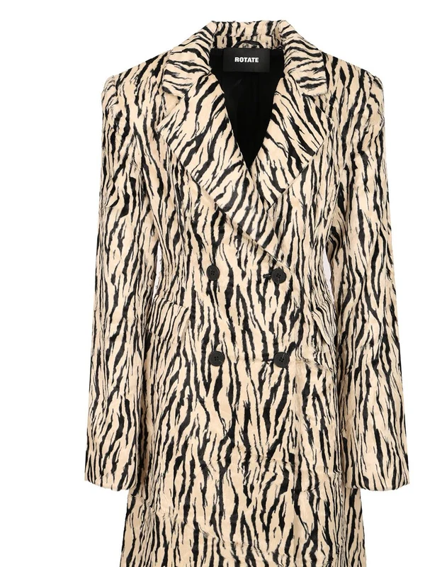 Rotate Beige Animal Pattern Coats - Image 4