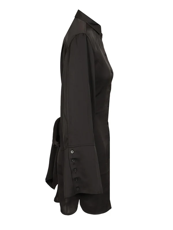 Rotate Black Mini Dress - Image 3