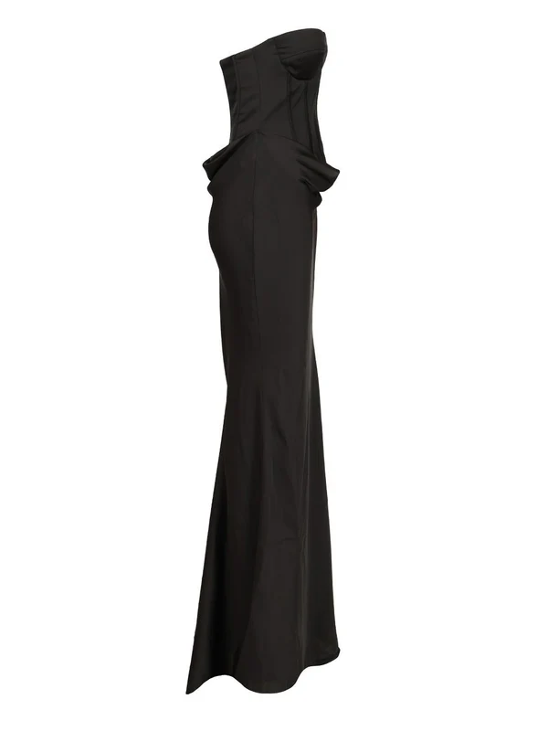 Rotate Black Long Dress - Image 3