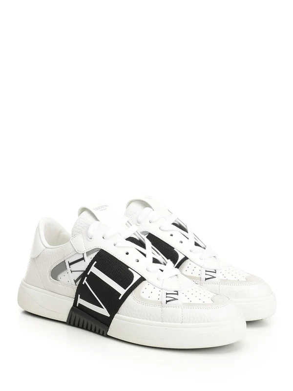 Valentino White Low Top Sneakers - Image 2