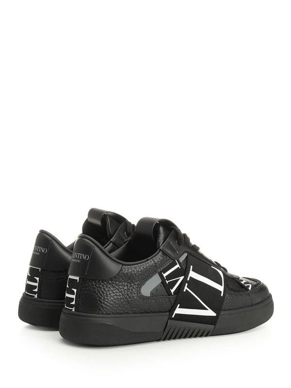 Valentino Black Low Top Sneakers - Image 3