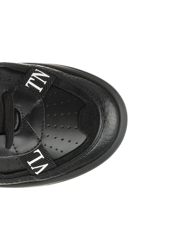 Valentino Black Low Top Sneakers - Image 4