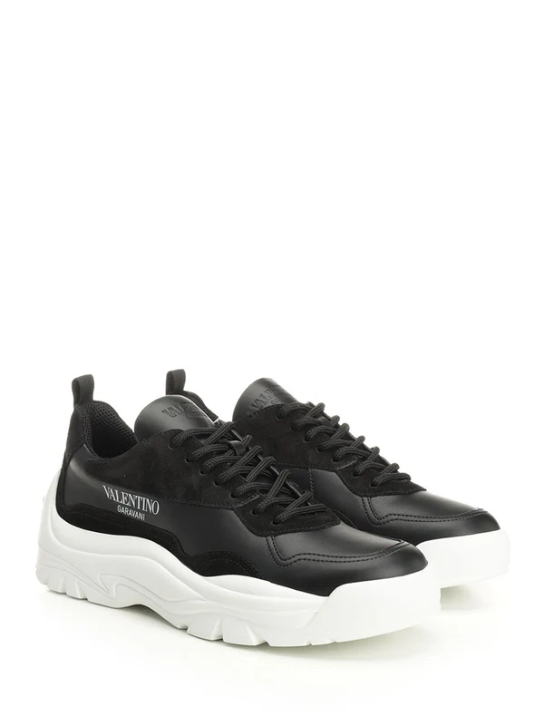 Valentino Black Low Top Sneakers - Image 2