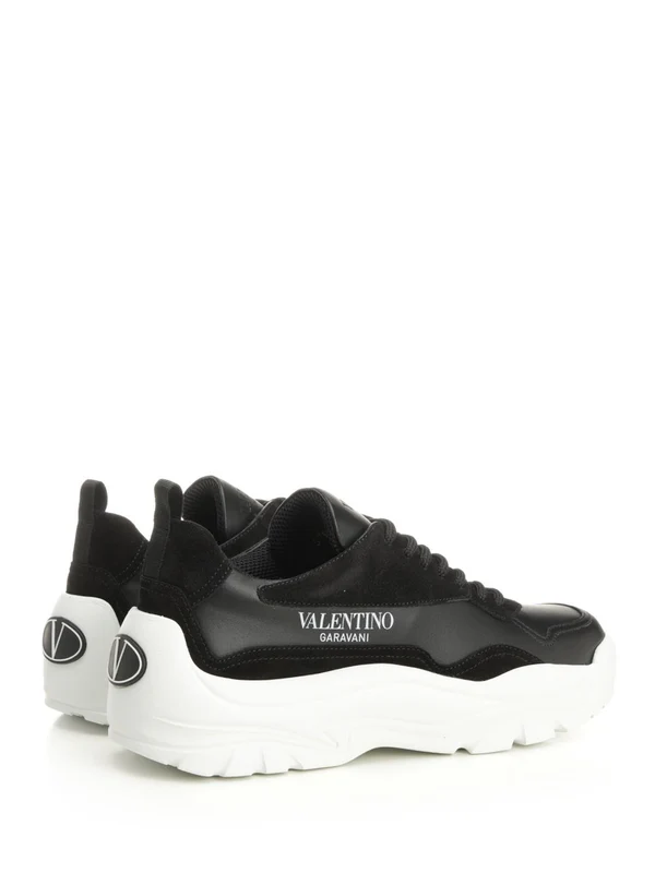 Valentino Black Low Top Sneakers - Image 3