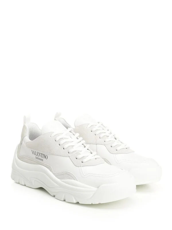 Valentino White Low Top Sneakers - Image 2