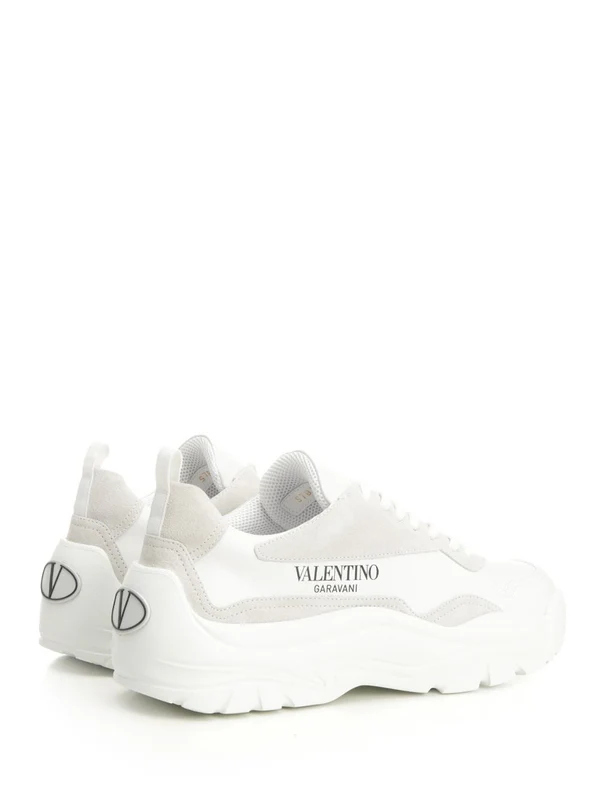 Valentino White Low Top Sneakers - Image 3