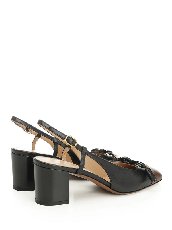 Valentino Black Slingback Heels - Image 3