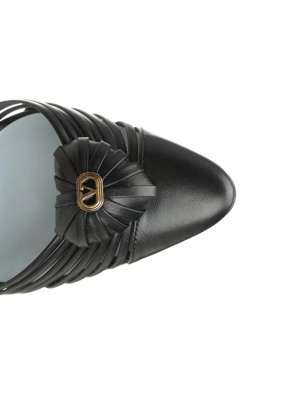 Valentino Black Sandal Heels - Image 4