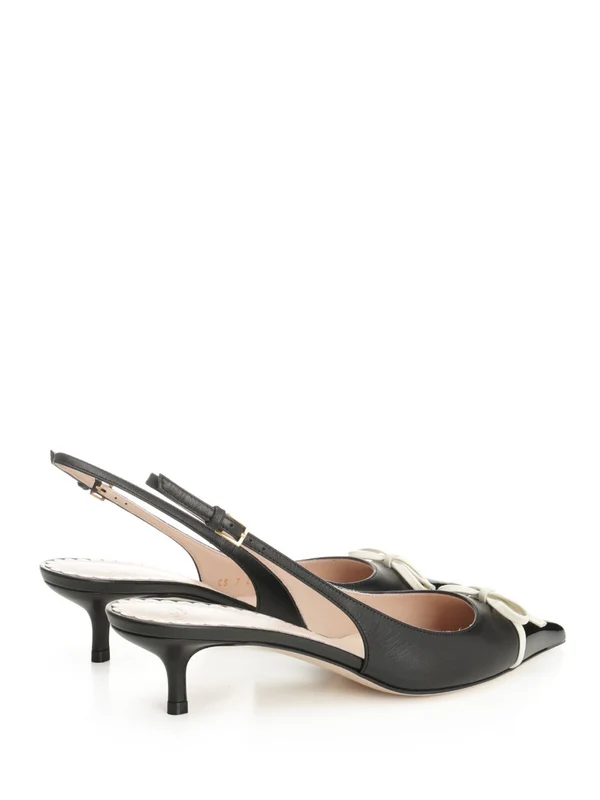 Valentino Black Slingback Heels - Image 3