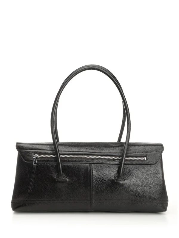 Lemaire Gear Brown Leather Shoulder Bag - Image 3