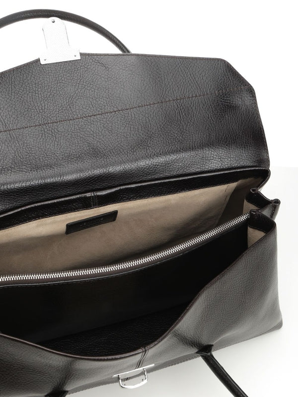Lemaire Gear Brown Leather Shoulder Bag - Image 4