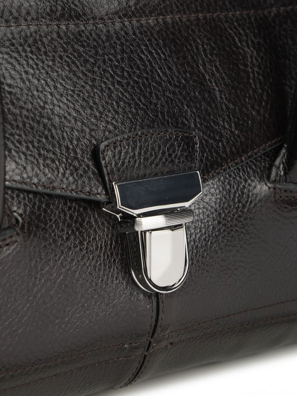 Lemaire Gear Brown Leather Shoulder Bag - Image 5