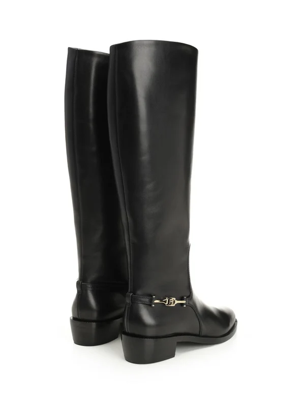 Ferragamo Black High Boots - Image 3