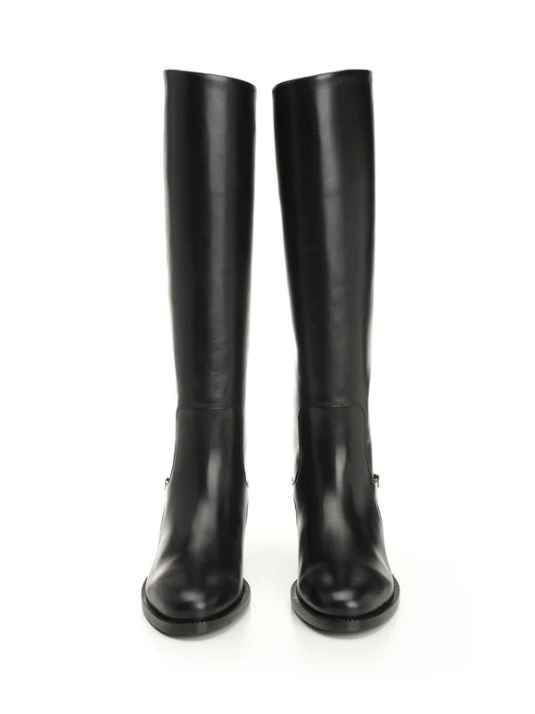 Ferragamo Black High Boots - Image 5