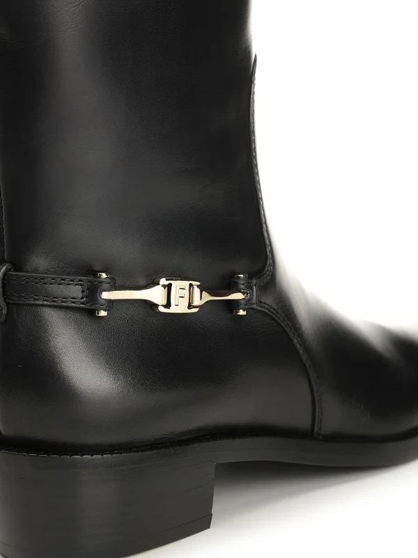 Ferragamo Black High Boots - Image 6