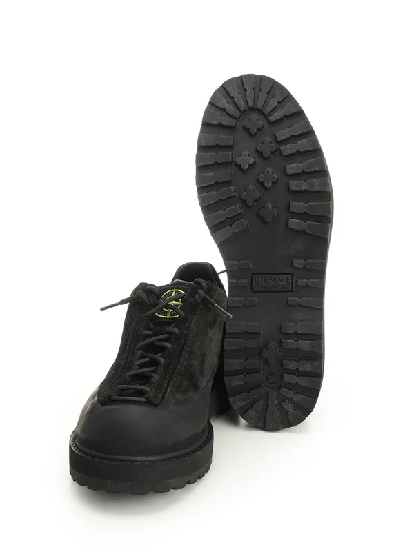 Stone Island Black Low Top Sneakers - Image 5