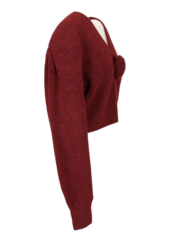 Rotate Burgundy Cardigans - Image 3