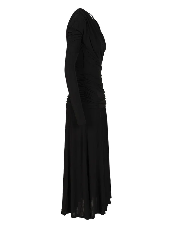 Ganni Black Long Dress - Image 3