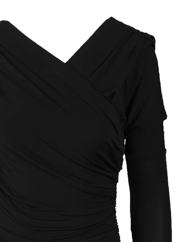 Ganni Black Long Dress - Image 5