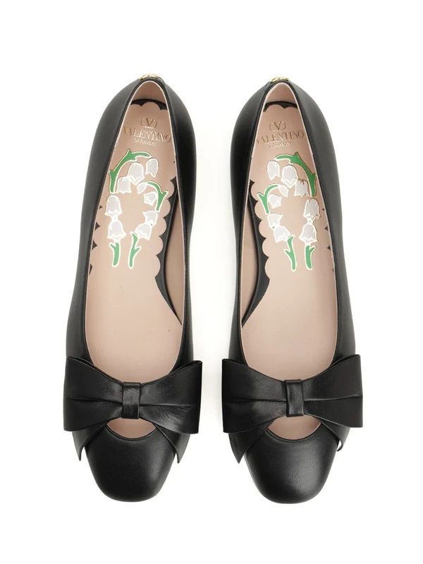 Valentino Black Flat Shoes - Image 5