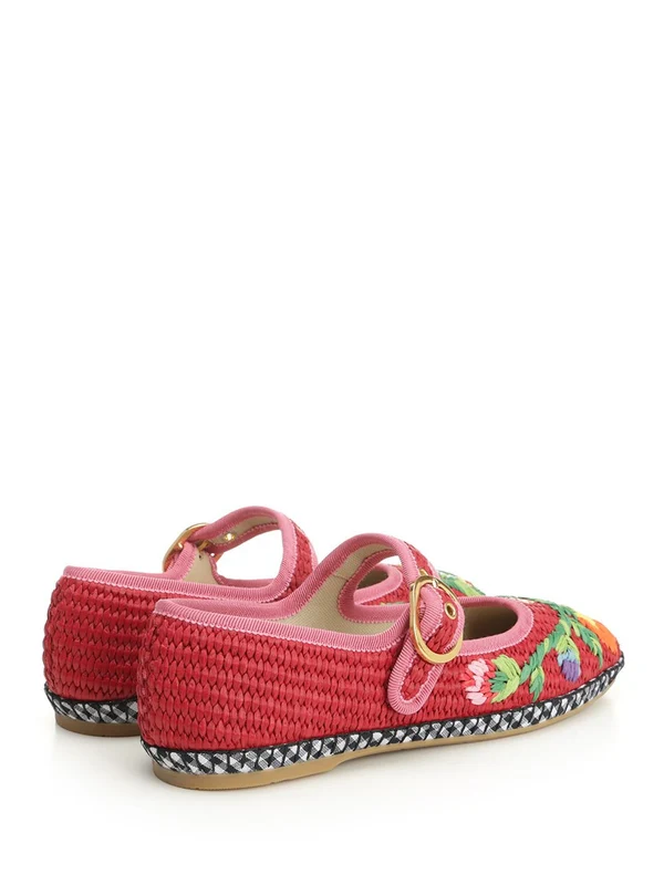 Valentino Red Flat Shoes - Image 3