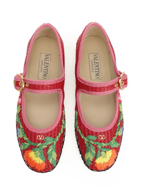 Valentino Red Flat Shoes - Image 5