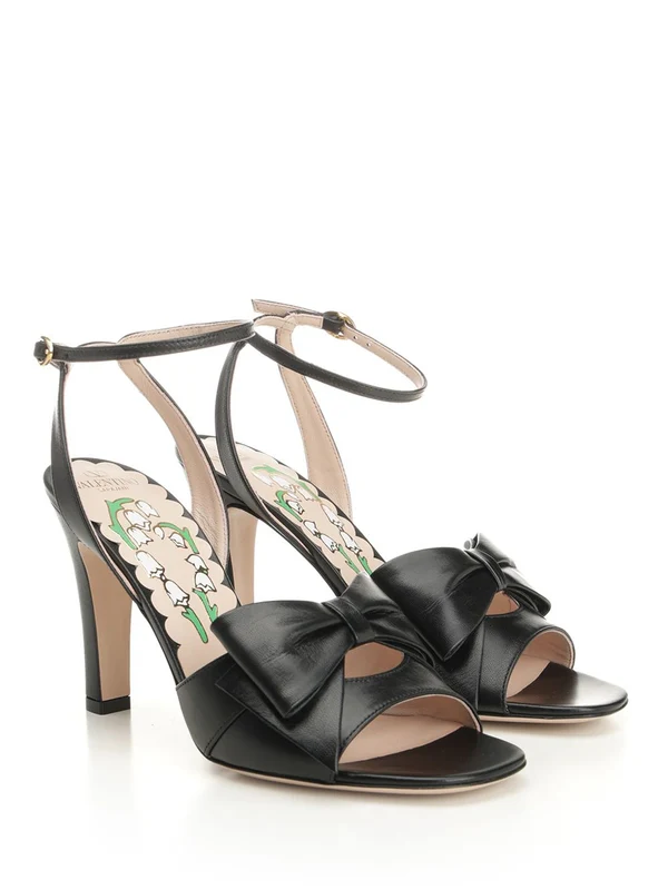 Valentino Black Sandal Heels - Image 2