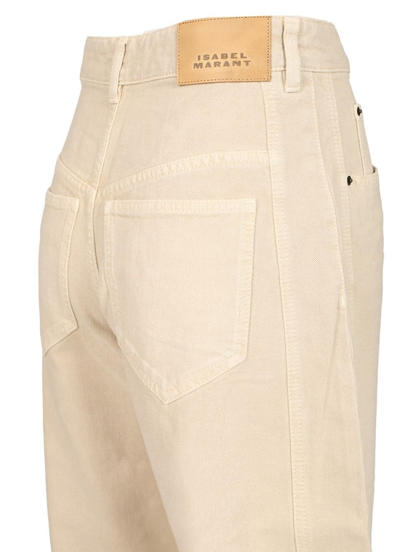 Isabel Marant Beige Denim Pants - Image 5