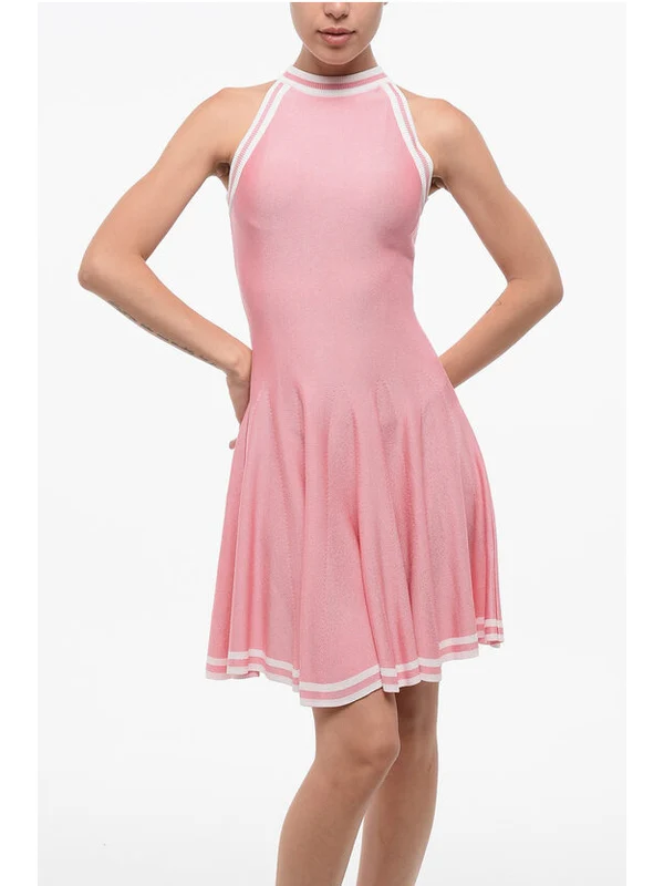Balmain Pink Mini Dress - Image 4