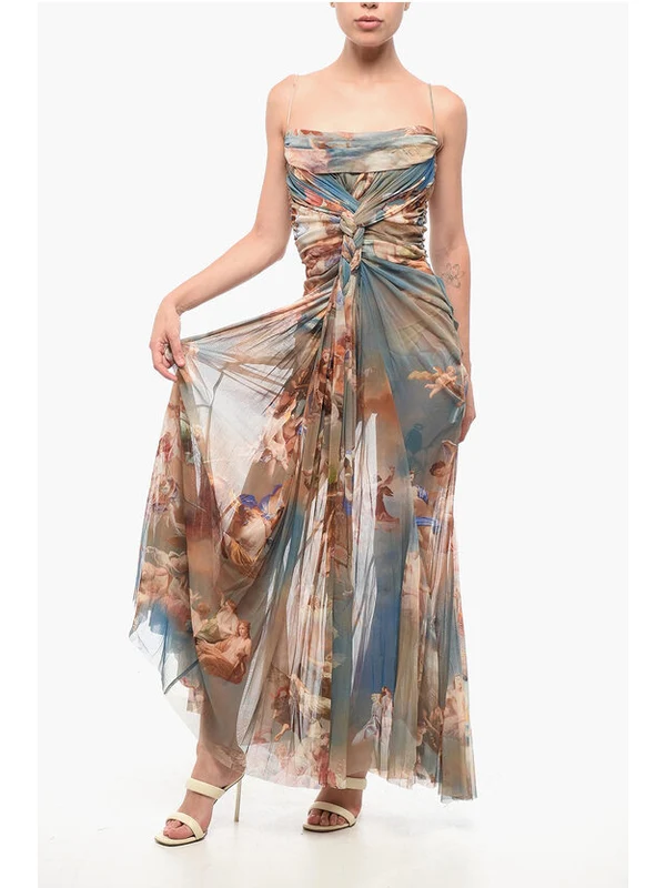 Balmain Multicolor Long Dress - Image 4