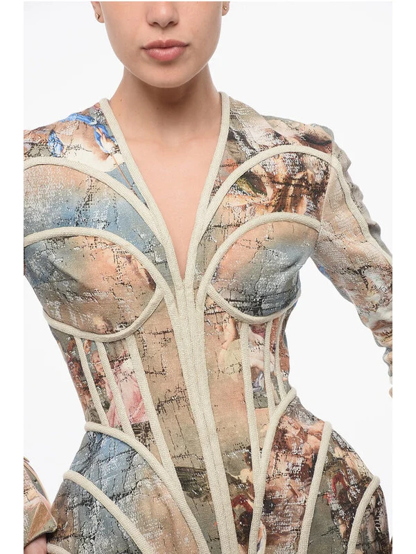 Balmain Multicolor Mini Dress - Image 3