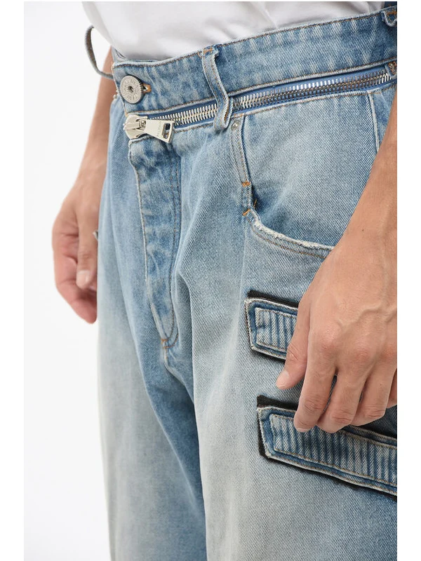 Balmain Blue Denim Pants - Image 3