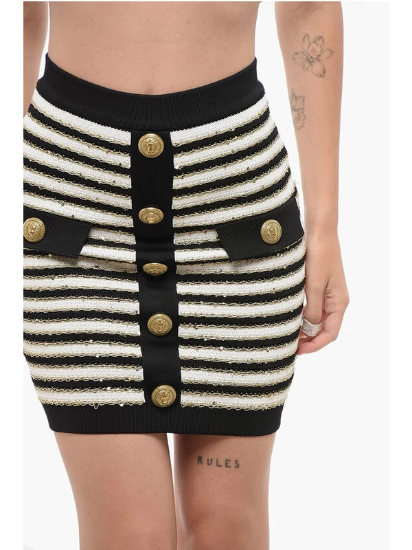 Balmain Black White Skirts - Image 3