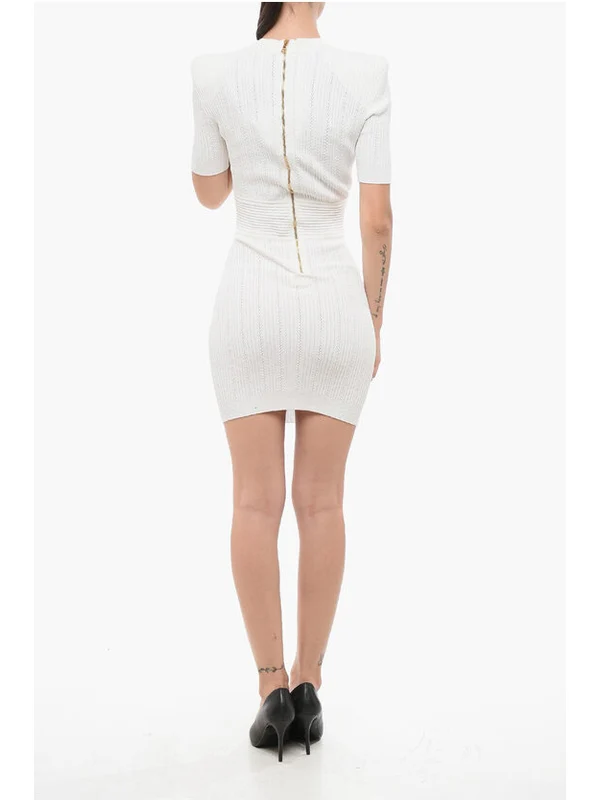 Balmain White Mini Dress - Image 2