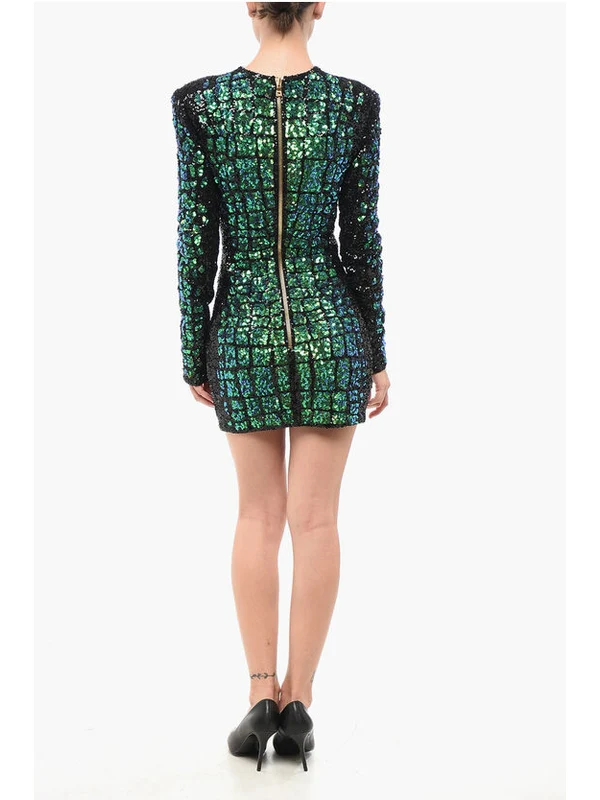 Balmain Multicolor Mini Dress - Image 2