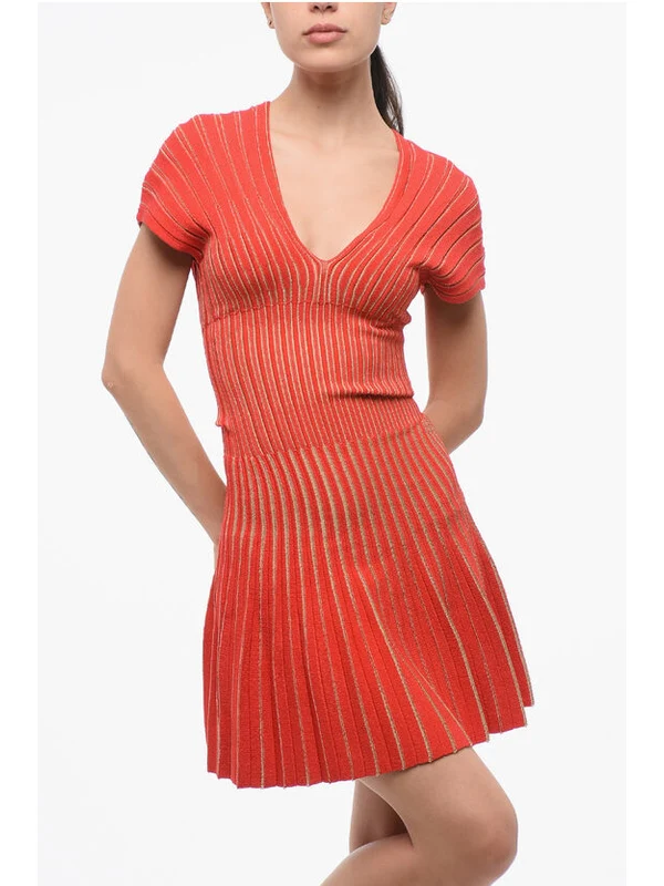 Balmain Red Mini Dress - Image 4
