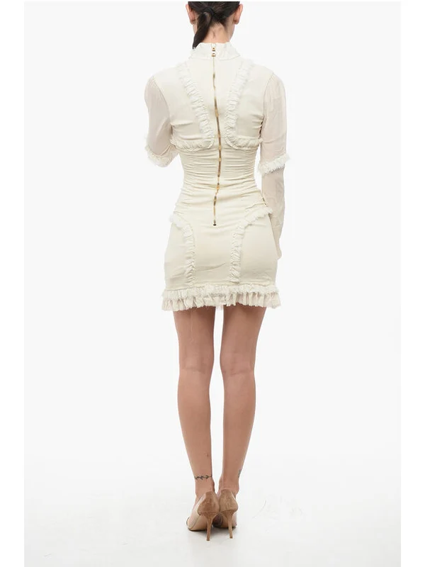 Balmain White Mini Dress - Image 2