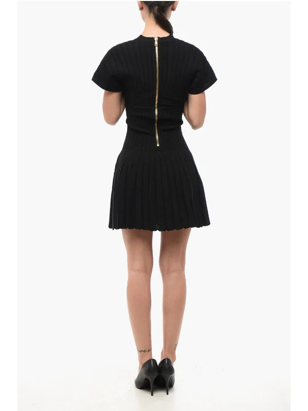 Balmain Black Mini Dress - Image 2