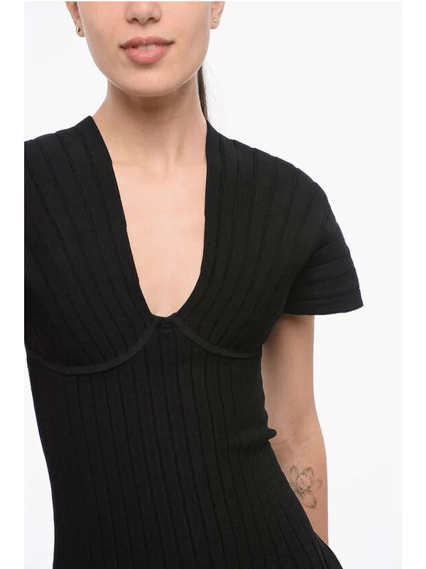 Balmain Black Mini Dress - Image 3